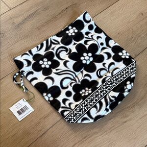 NWT! Vera Bradley Ditty Bag Night & Day Floral Pattern Drawstring Bag